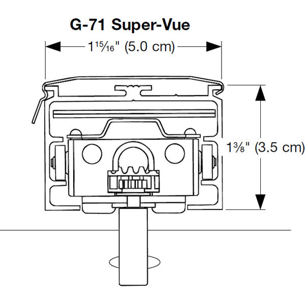 Vertical Blind Headrail (G-71)